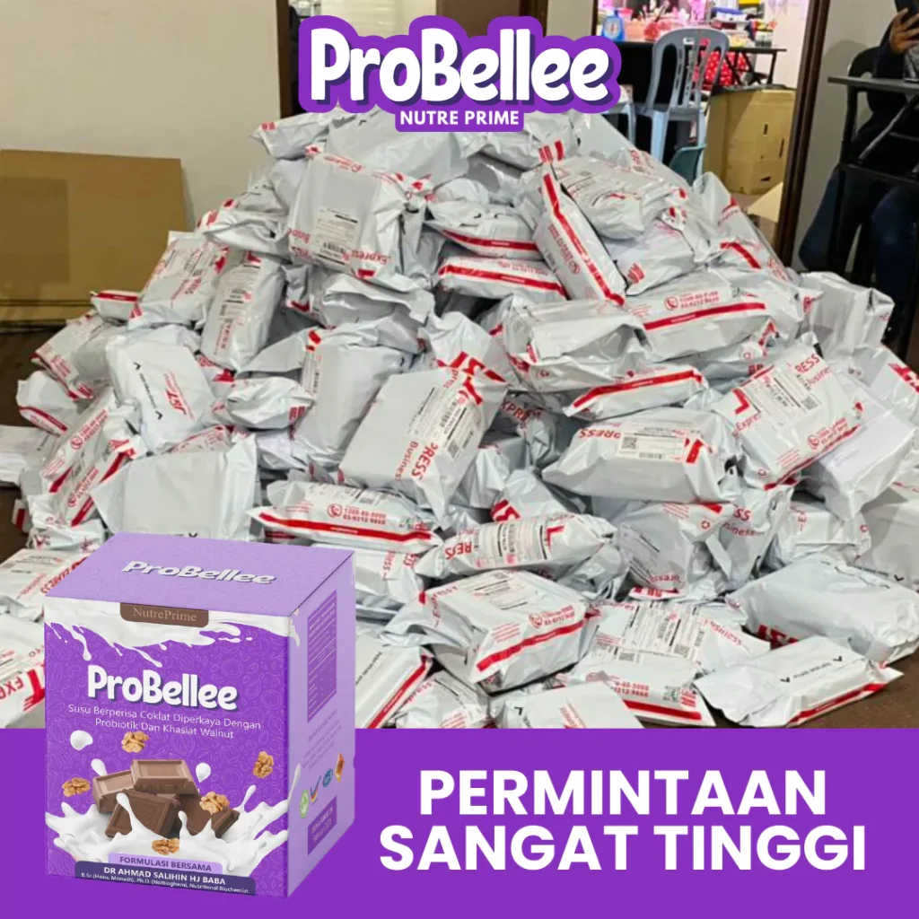 Bungkusan pesanan ProBellee sedia untuk dihantar — Permintaan Sangat Tinggi